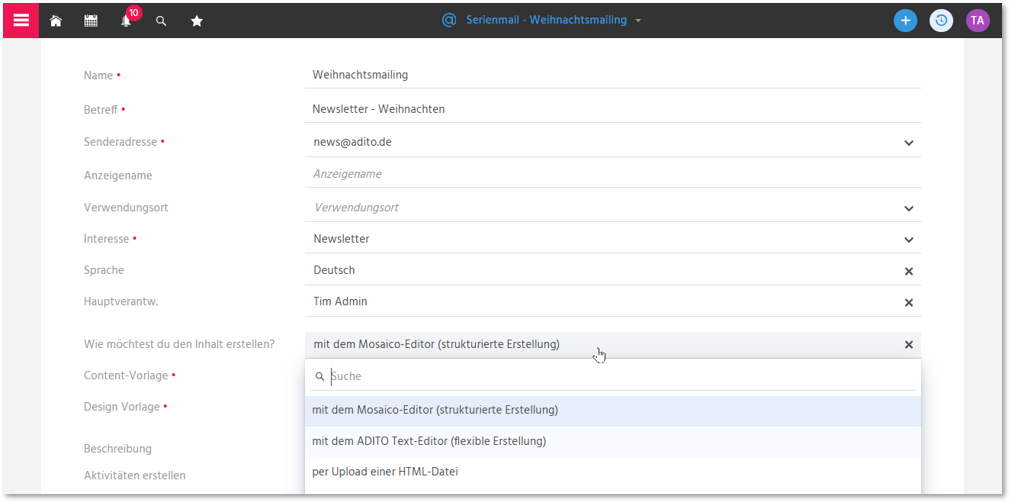 Serienmail