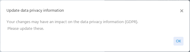 Data protection notification